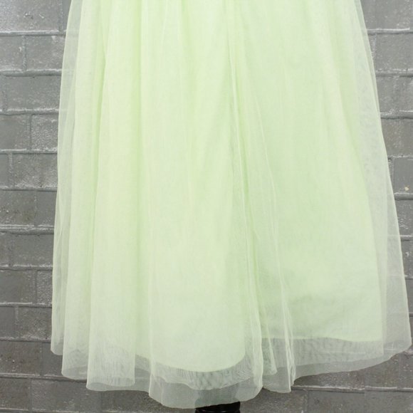 Anthro BHLDN Lena Tulle Skirt Pistachio - Picture 9 of 15